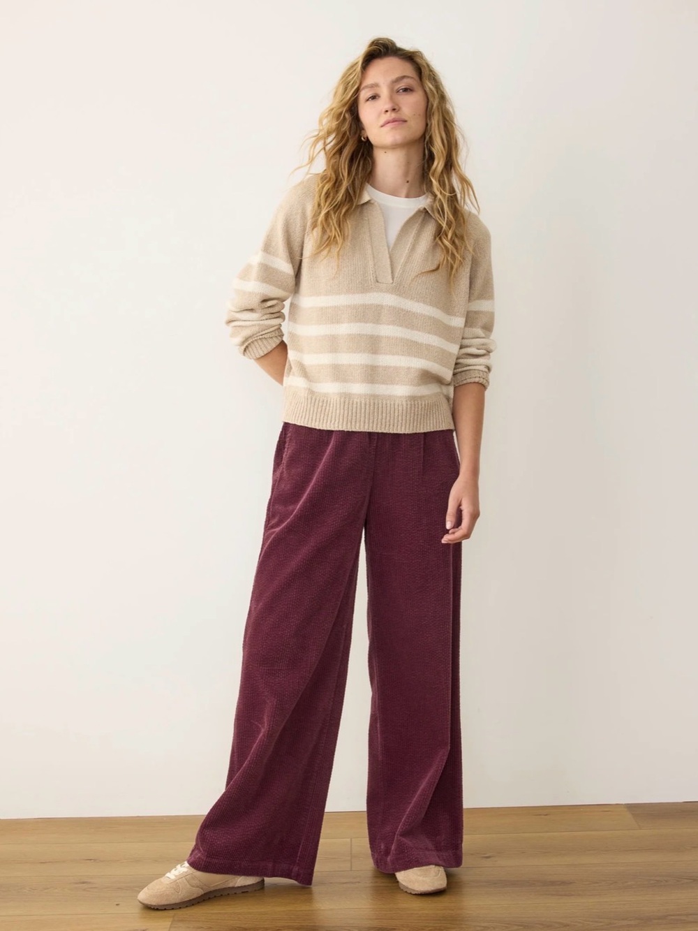 Marine Layer Allison Windsor Corduroy Trousers Size Medium